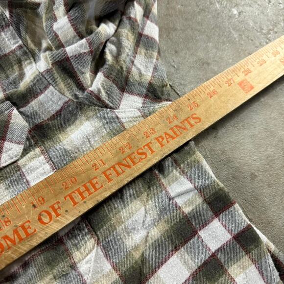 Plaid Earth Tone Columbia Button Down Longsleeve Shirt - Picture 7 of 8